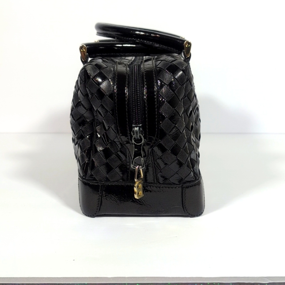 Bally Vintage Mini Basket Weave Boston Bag - Picture 4 of 15